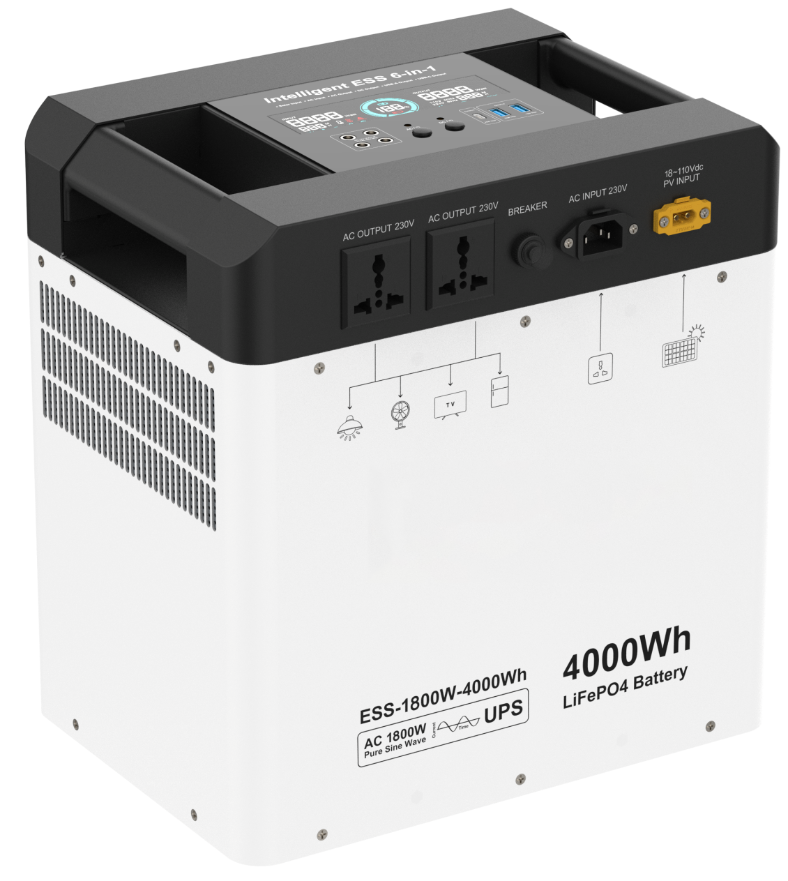 ES1800W-4000Wh 4度电储能电源
